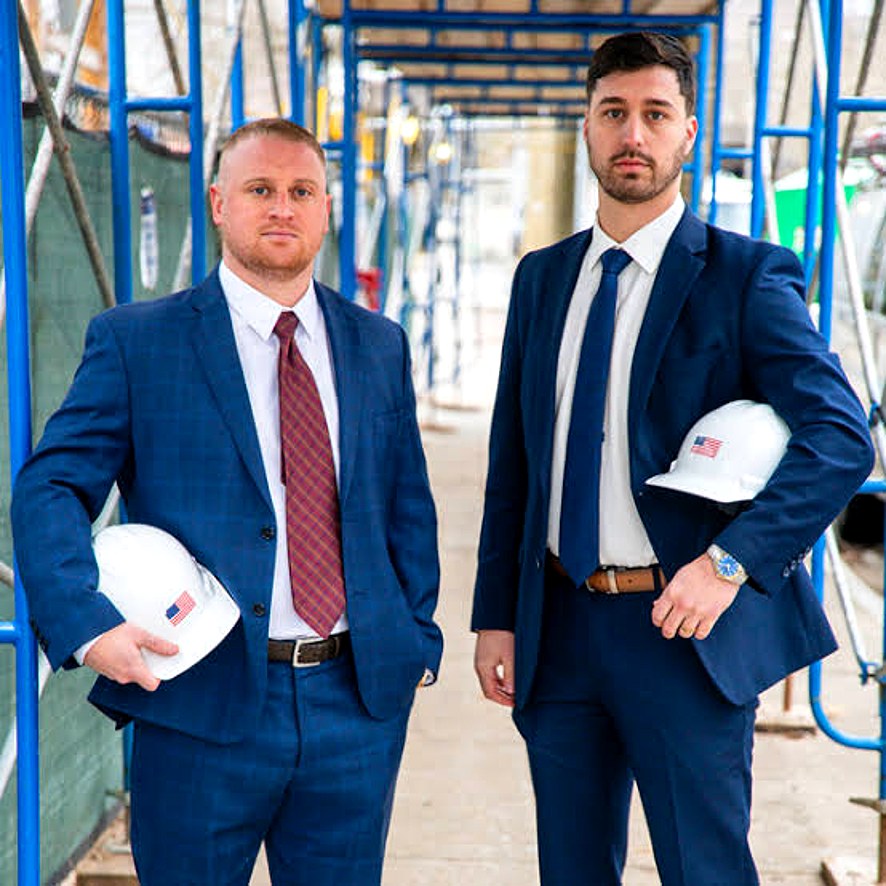 Principals on an active construction site
